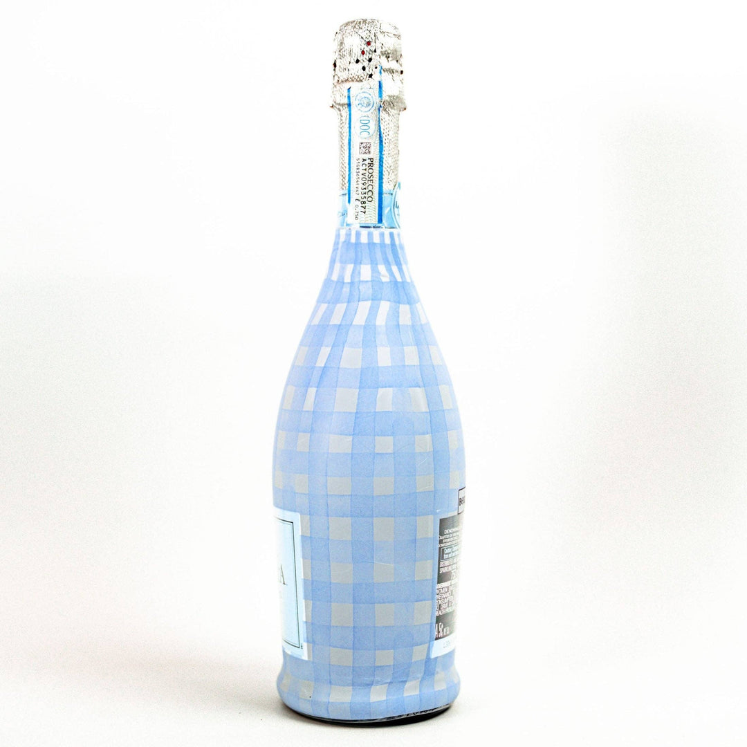 Beau Bottles - Beau Bottles Powder Blue Picnic Gingham- Prosecco Collection