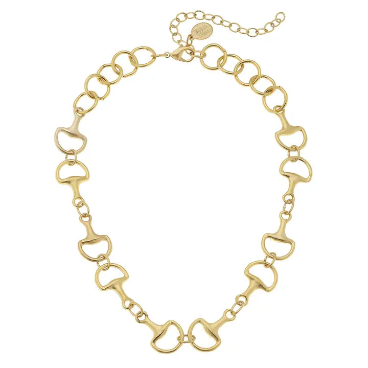 Susan Shaw 
Gold Horse Bit Necklace