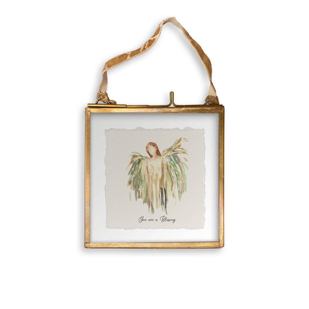 Gold Celestial Angel Dish Towel