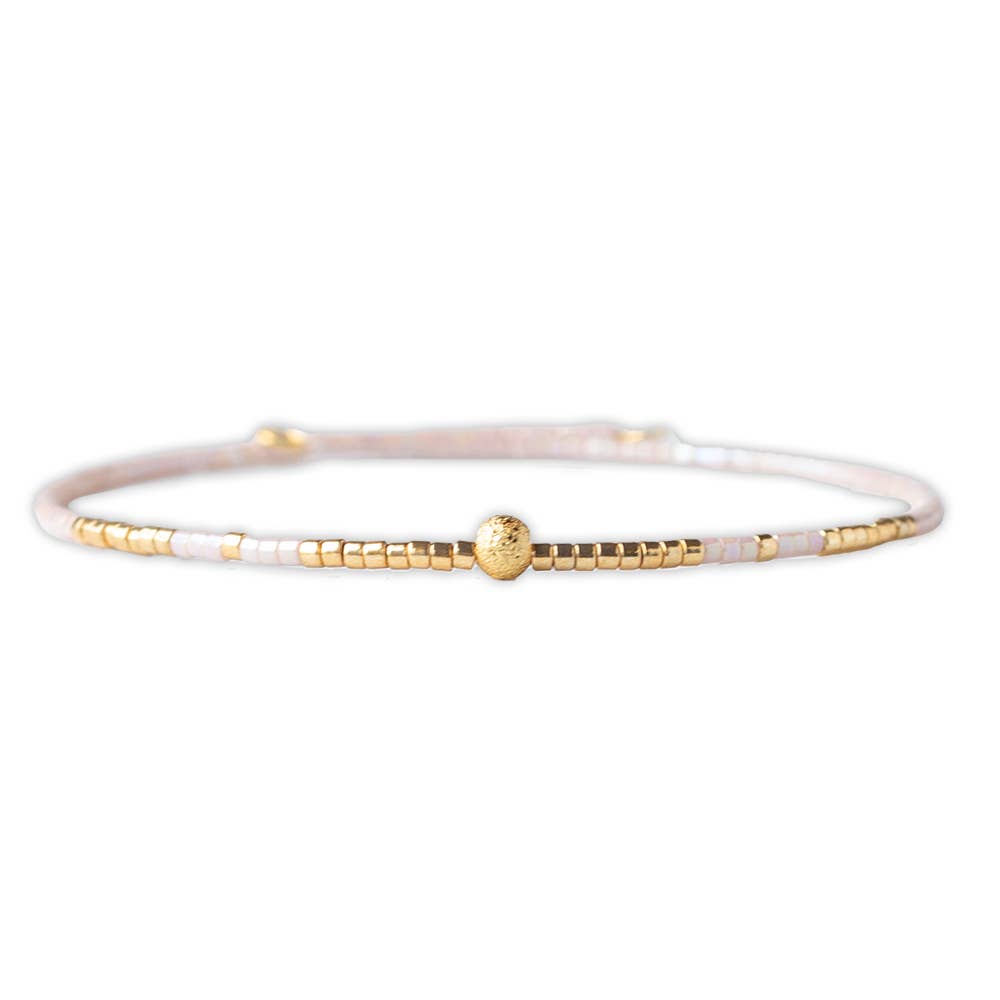 Lenny & Eva - Sprinkles Adjustable Bangle-Champagne