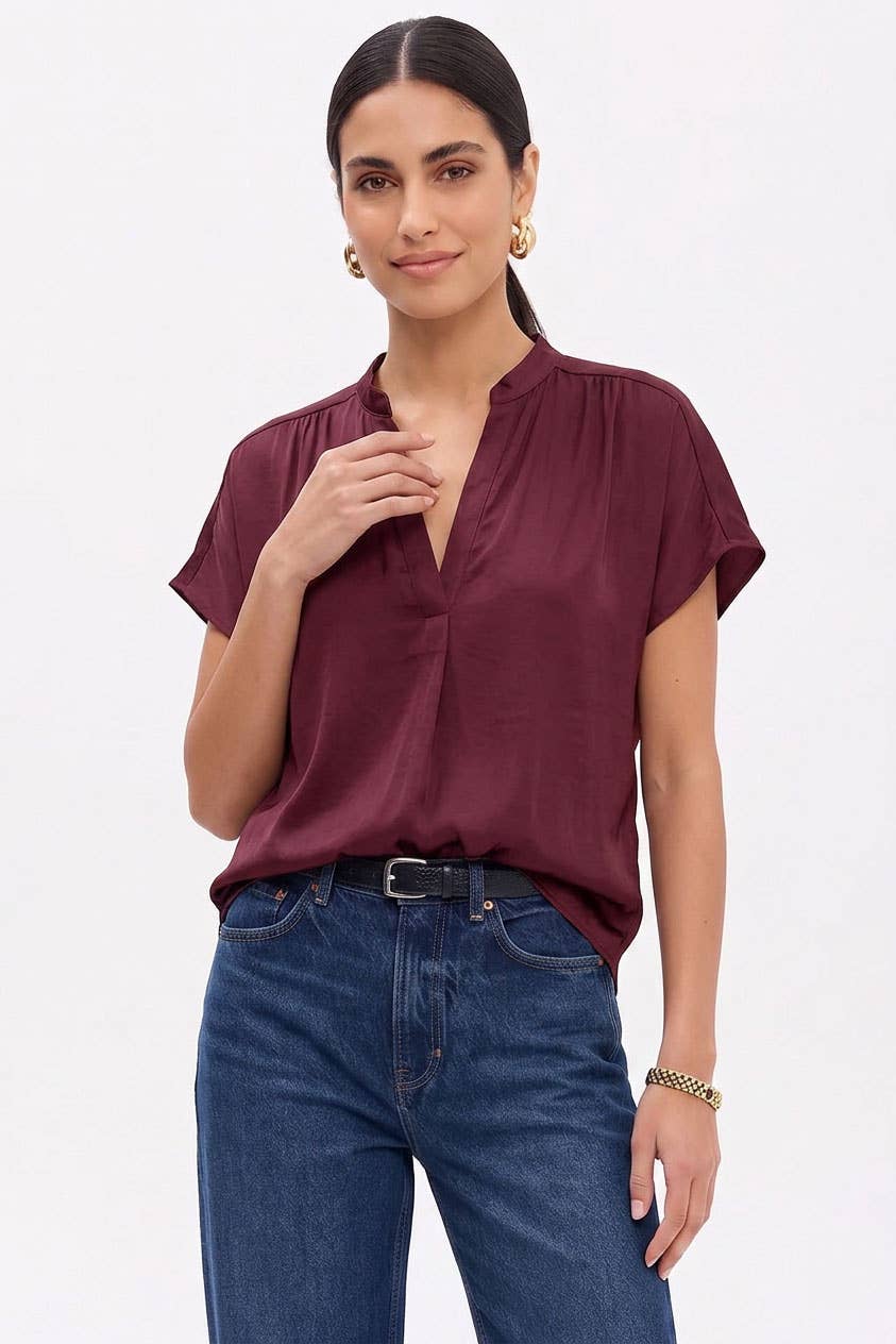 Drop Shoulder Regular Blouse