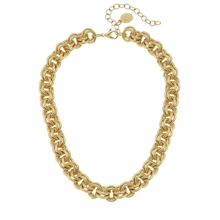 Susan Shaw 
Gold Chain Necklace