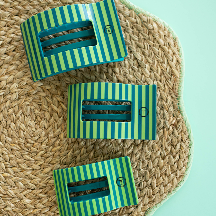 TELETIES - Cabana Cutie | Large | Flat Rectangle Hair Clip