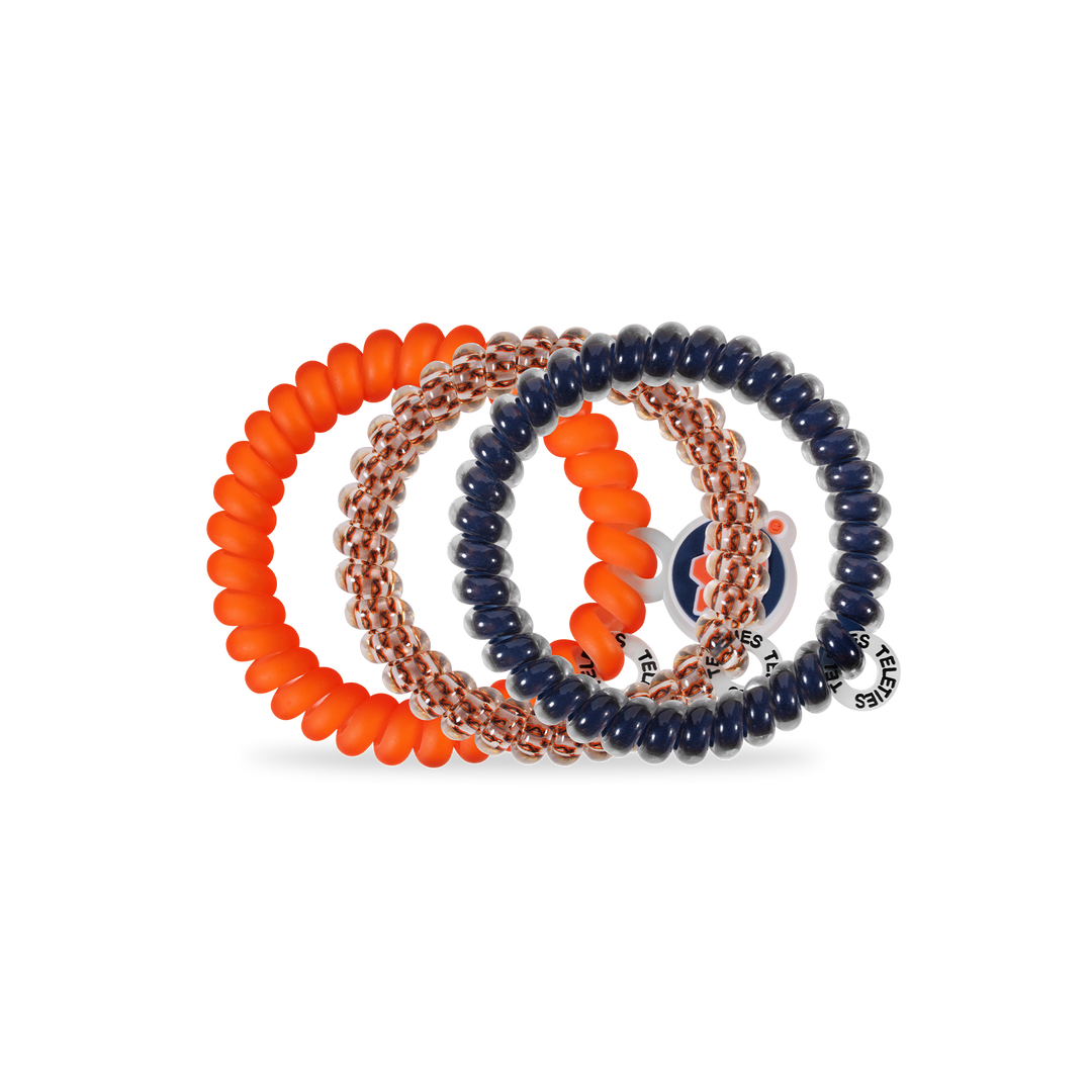 TELETIES - Spiral Hair Coils | Small | War Eagle! Hair Ties