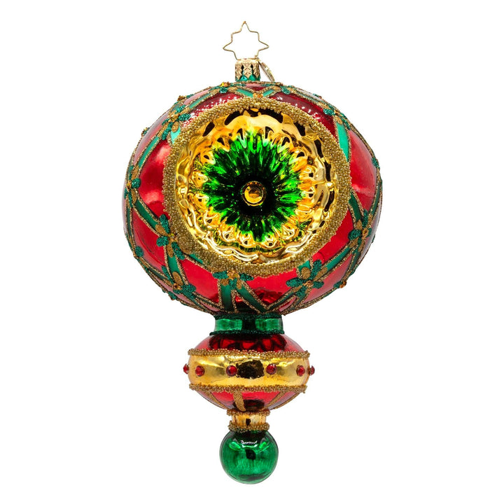 Holiday Glass Ornament – Crimson Splendor