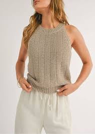 Savannah Halter Sweater Top