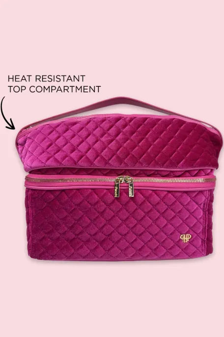 Purse N Stylist Travel Bag - Fuchsia Velvet