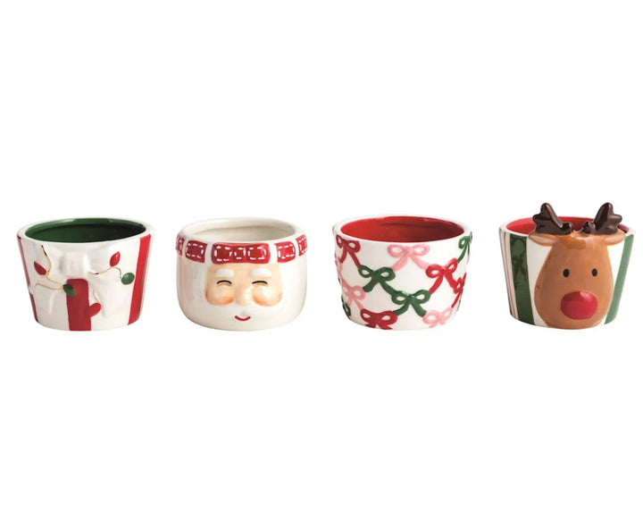 Christmas Bow Tidbit Dishes
