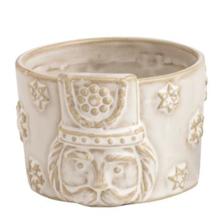 White Christmas Tidbit Dishes
