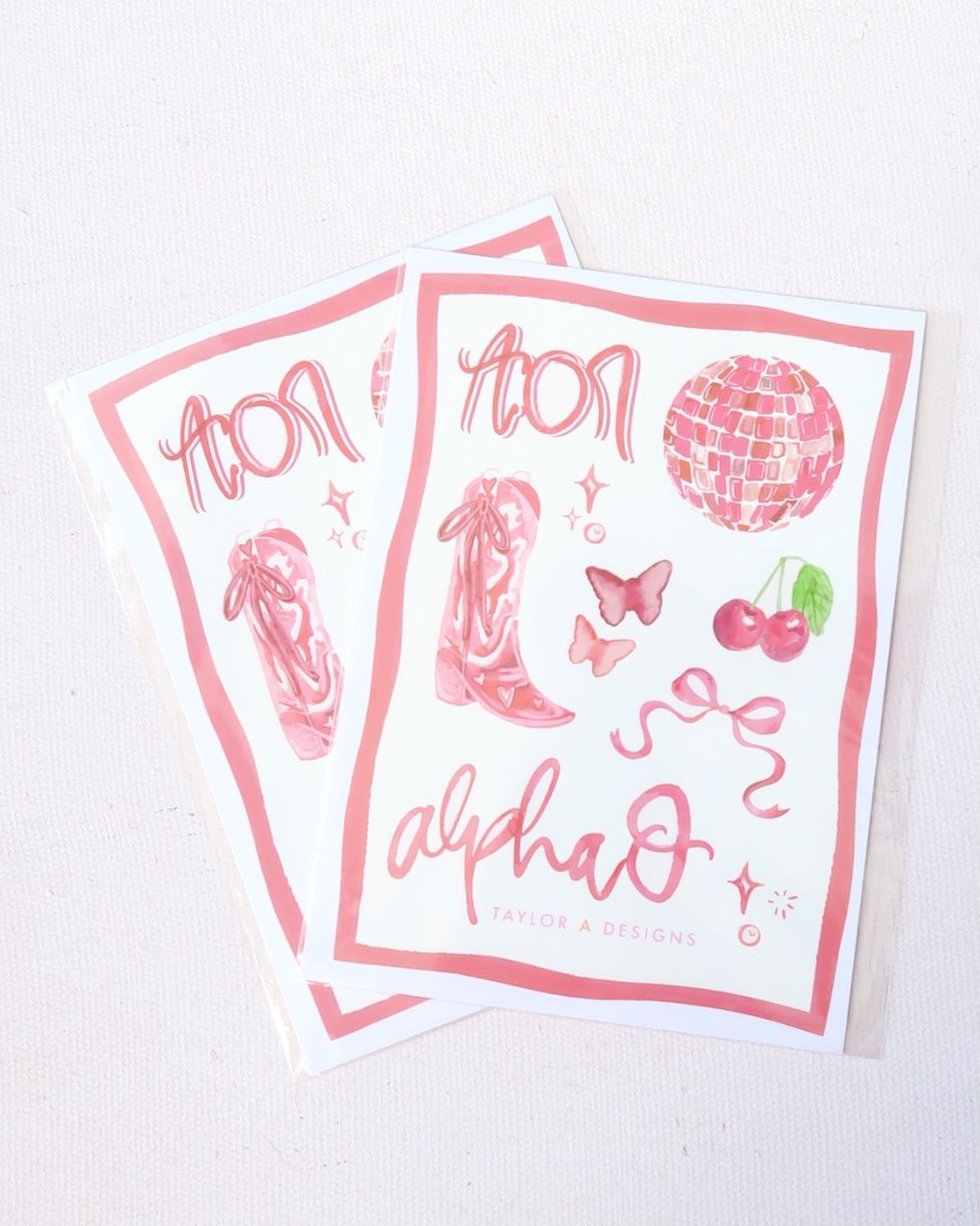 Greek Sticker Sheet