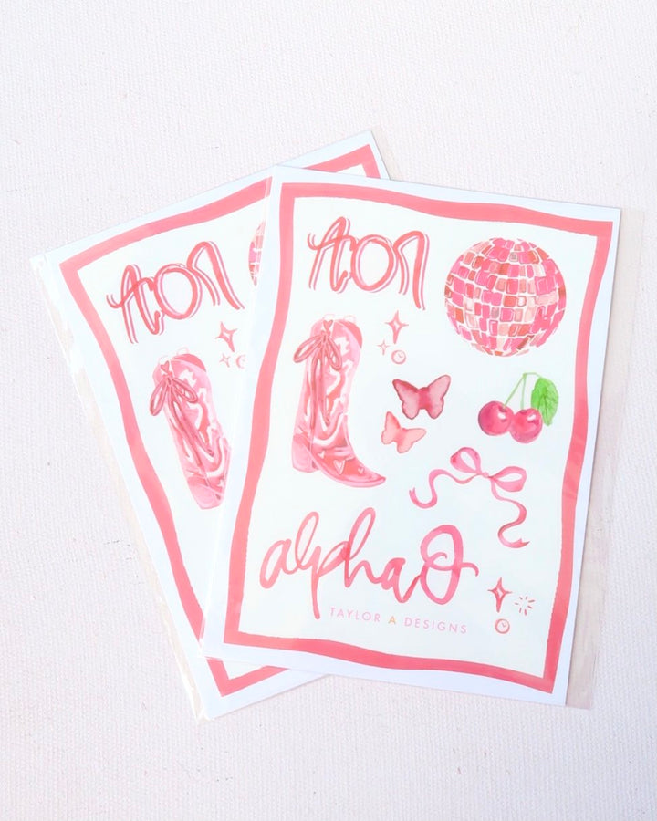 Greek Sticker Sheet