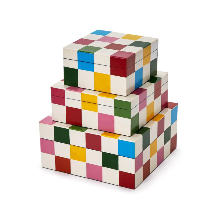 Colorblock Covered Box Assorted