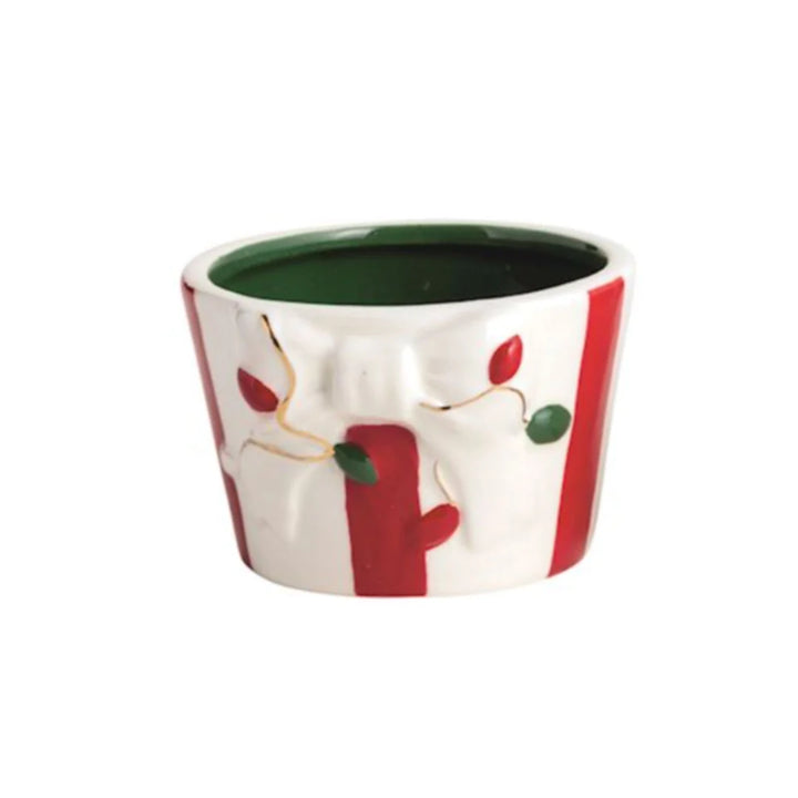 Christmas Bow Tidbit Dishes