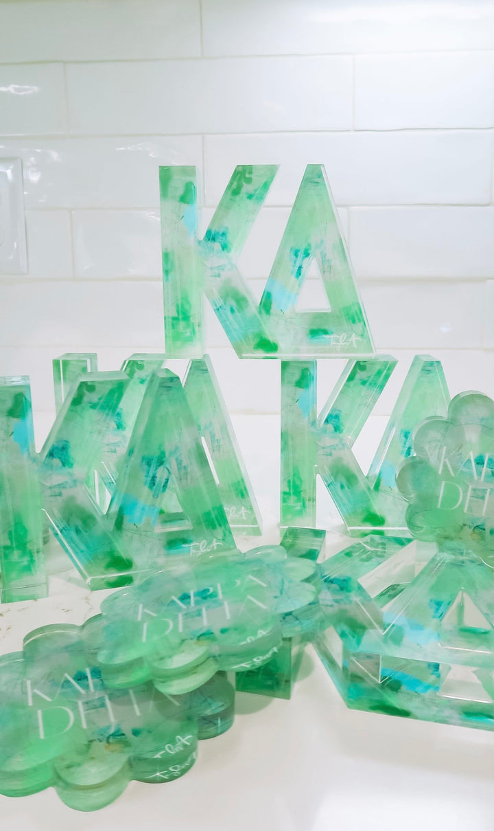 Greek Acrylic Letter Block