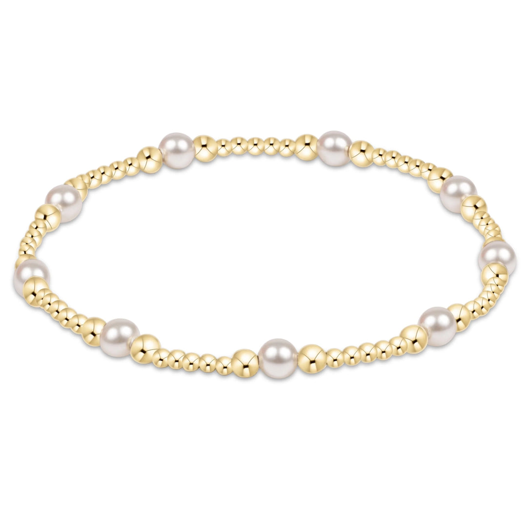 enewton Purpose Pearl 5mm Gold Bracelet