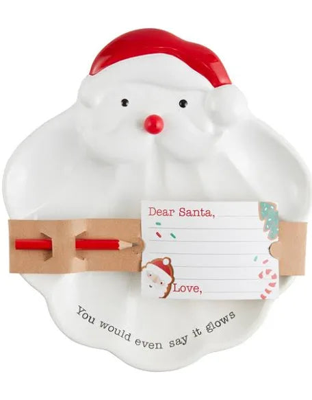 Light-Up Santa Plate Set