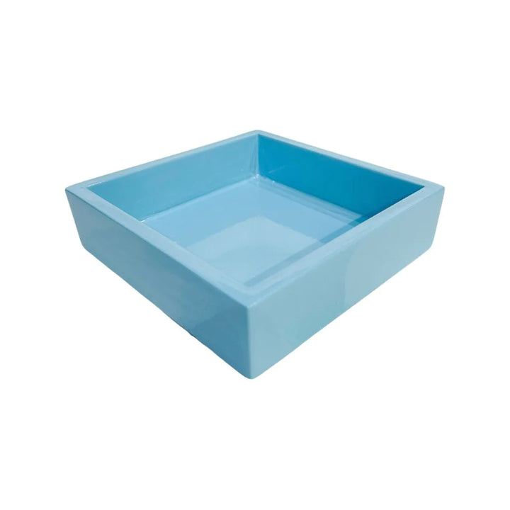 Laura Park Light Blue Bamboo Cocktail Napkin Holder