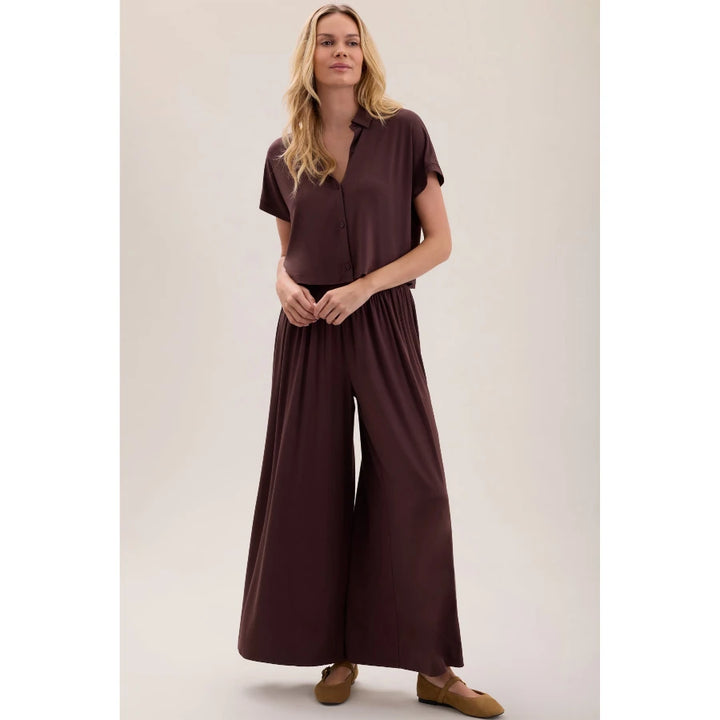 Barefoot Dreams Ultra Soft Jersey Sleep Set – Umber