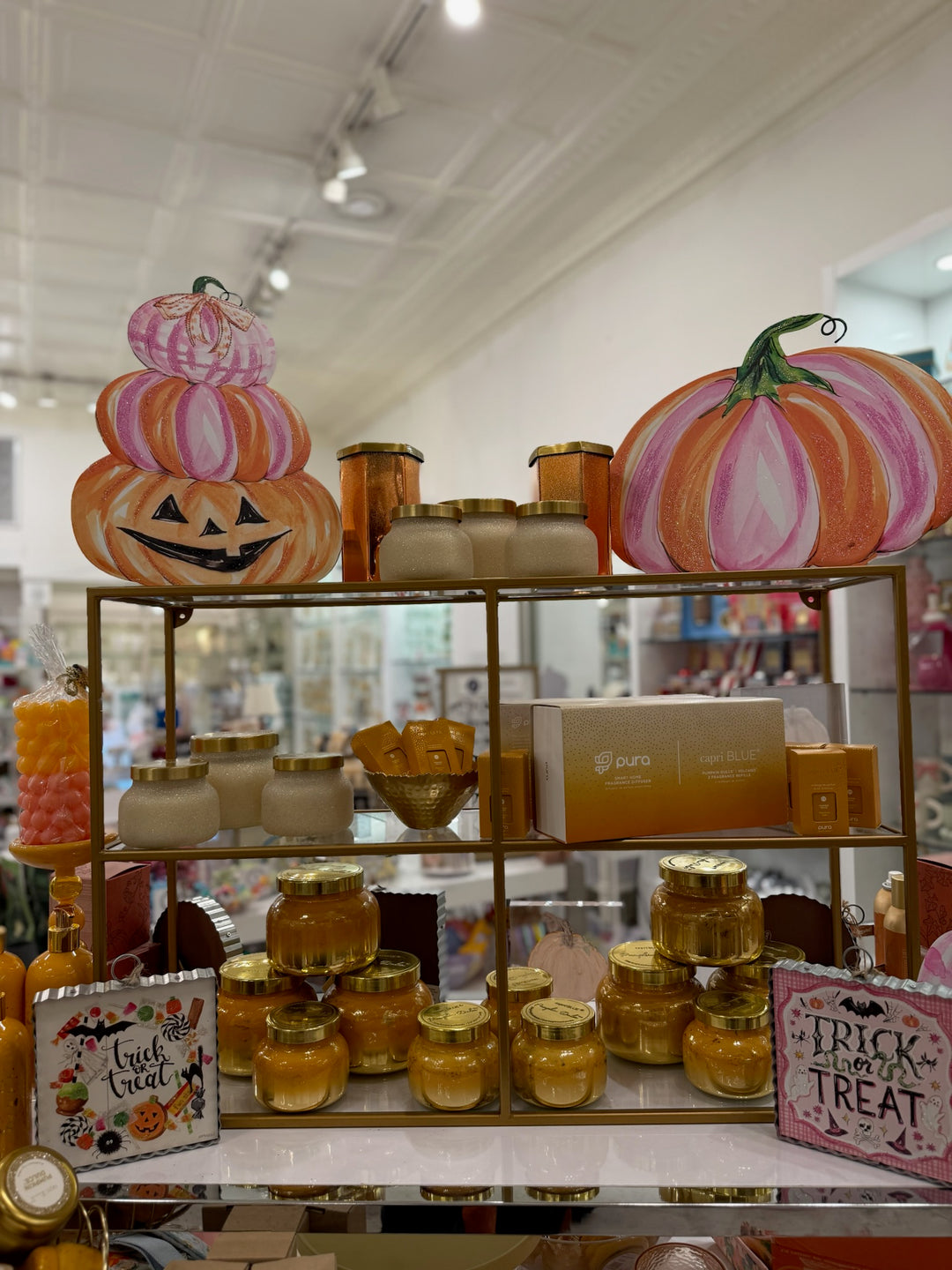 Small Pink Pumpkin Stack