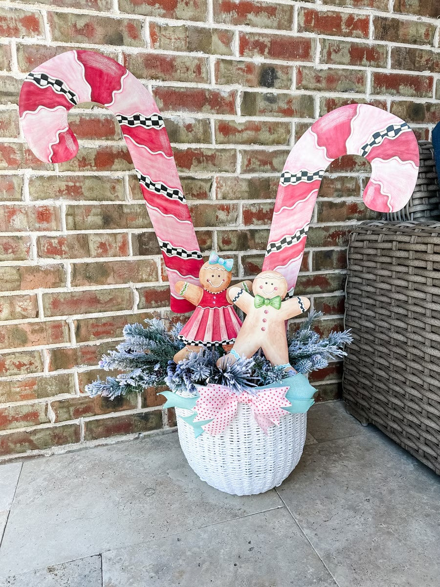 Large Gingerbread Candy Cane Set