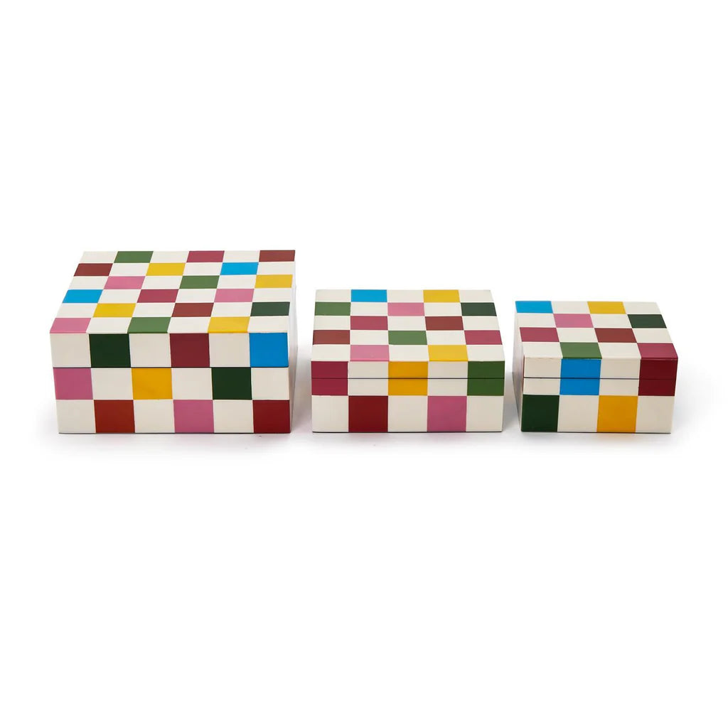 Colorblock Covered Box Assorted