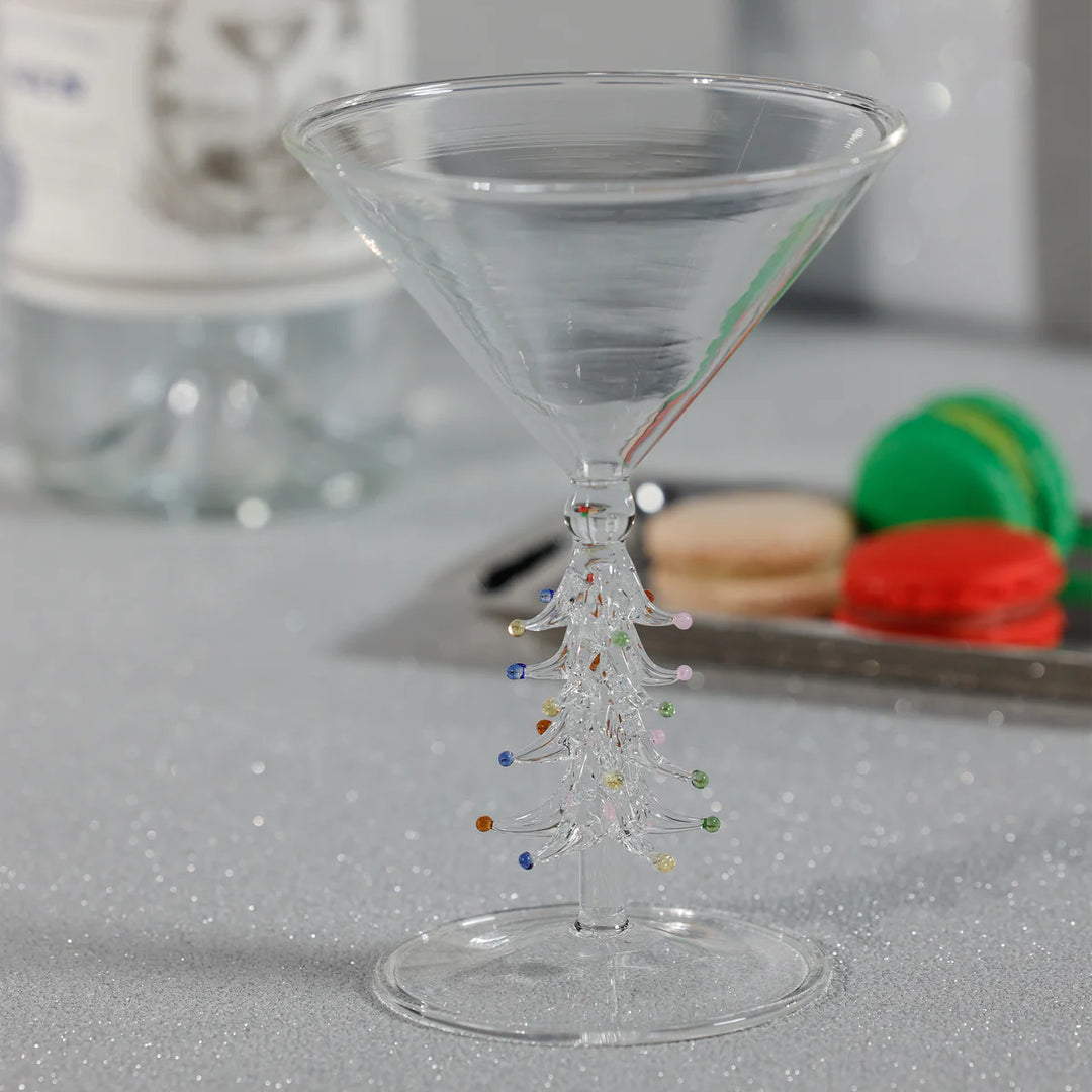 Zodax Treetop Cheers Martini Glass