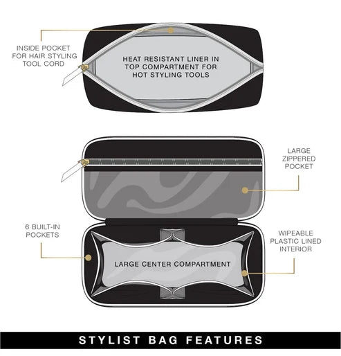 PURSEN Stylist Bag - Blush Velvet Quilted
