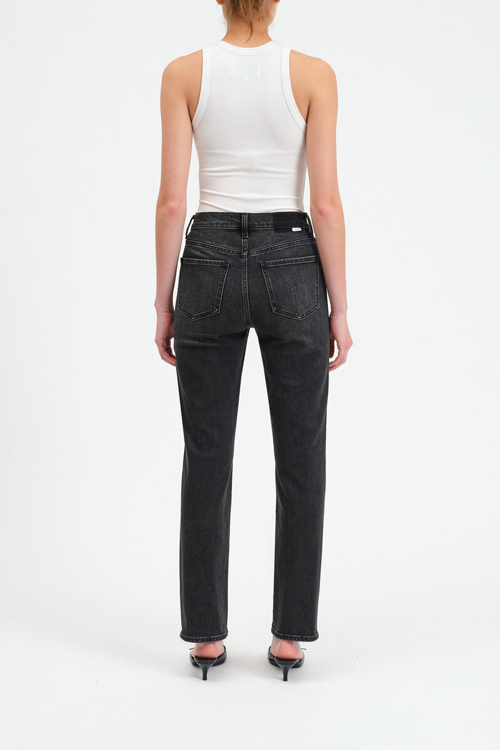 SMARTY PANTS HIGH RISE SLIM STRAIGHT