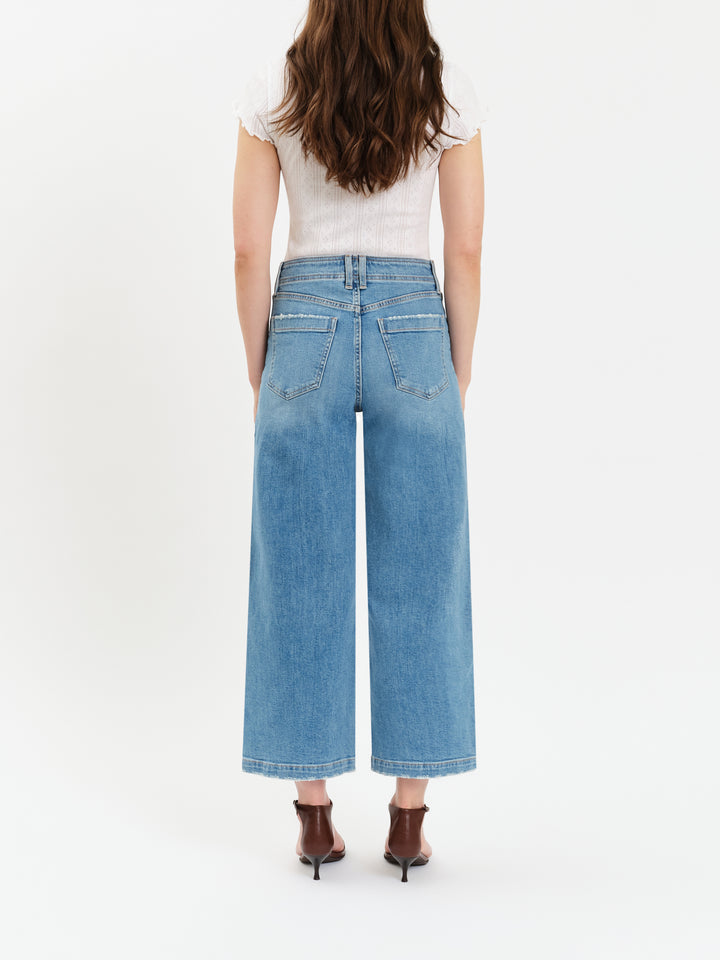VALLEY GIRL HIGH RISE PATCH POCKET ANKLE