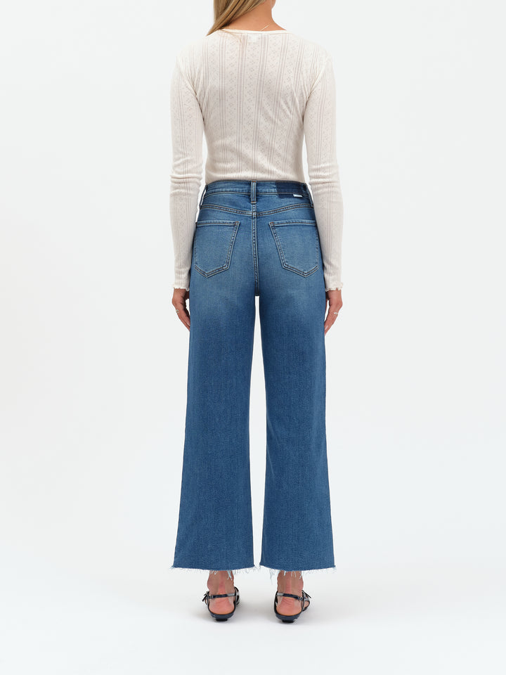 PLEASER HIGH RISE WIDE ANKLE WITH WELT POCKET