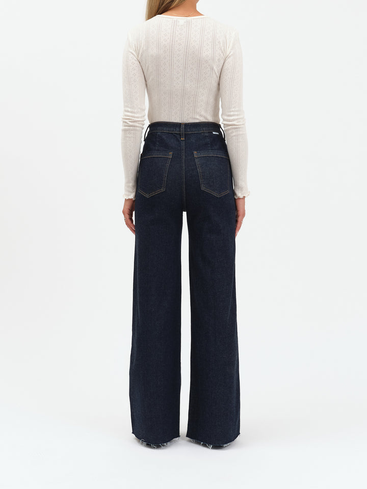 FAR OUT HIGH RISE WIDE LEG WITH FASHION POCKET