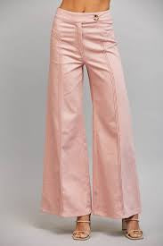 FATE Vertical Seam Detail High Waisted Flare Pants