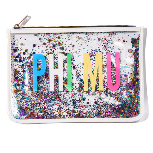 Greek Confetti Multi Color Cosmetic Bag