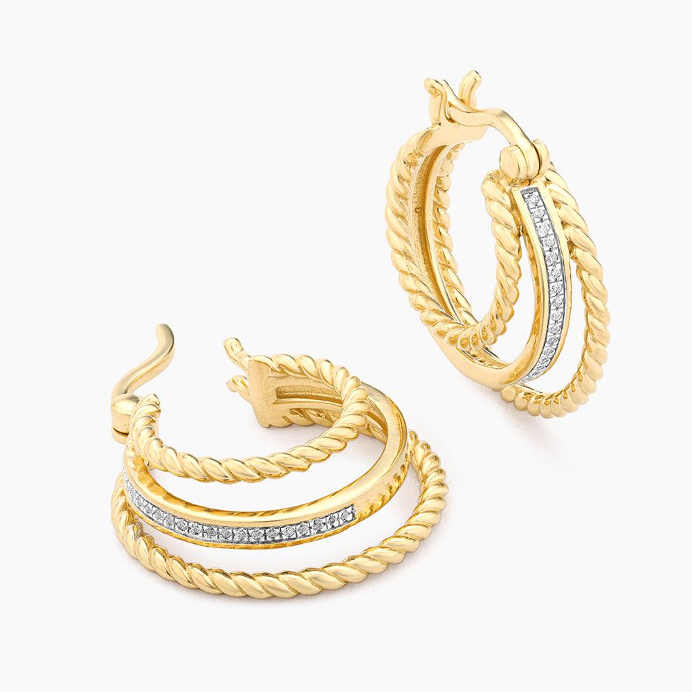 Unite Triple Hoop EarrinGS