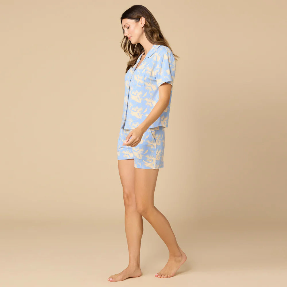 Aria Slim Notch Collar Short PJ Set