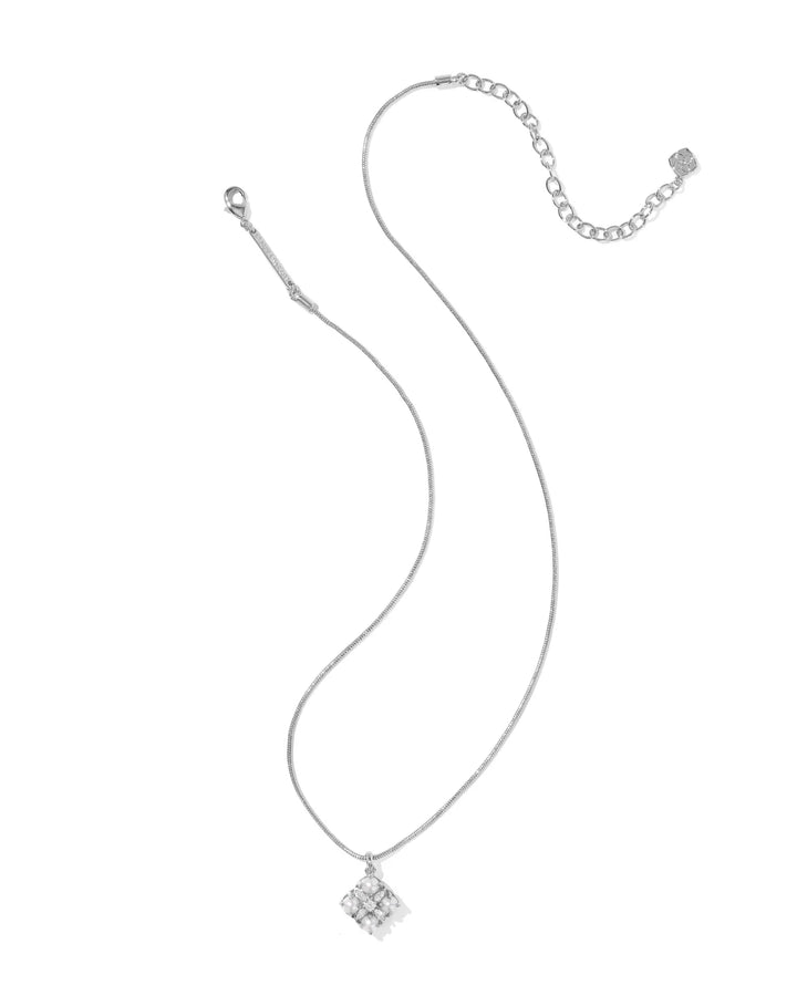 Kendra Scott Dira Pendant Necklace - Silver/Pearl