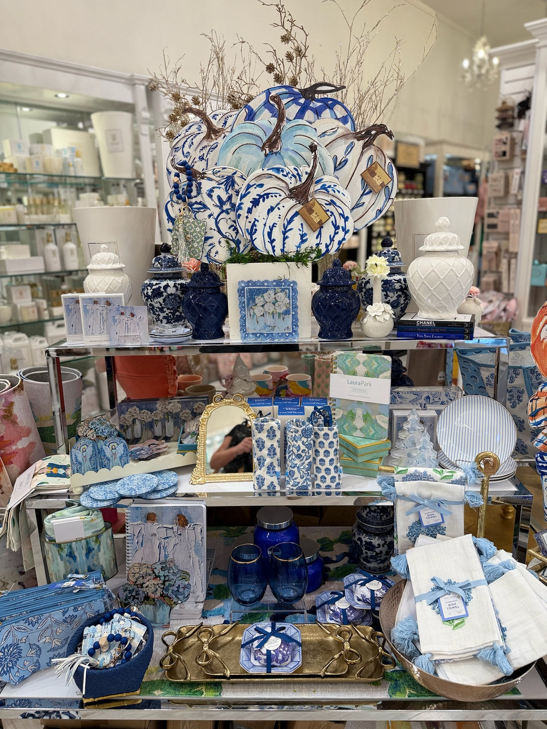 Blue & White Pumpkins