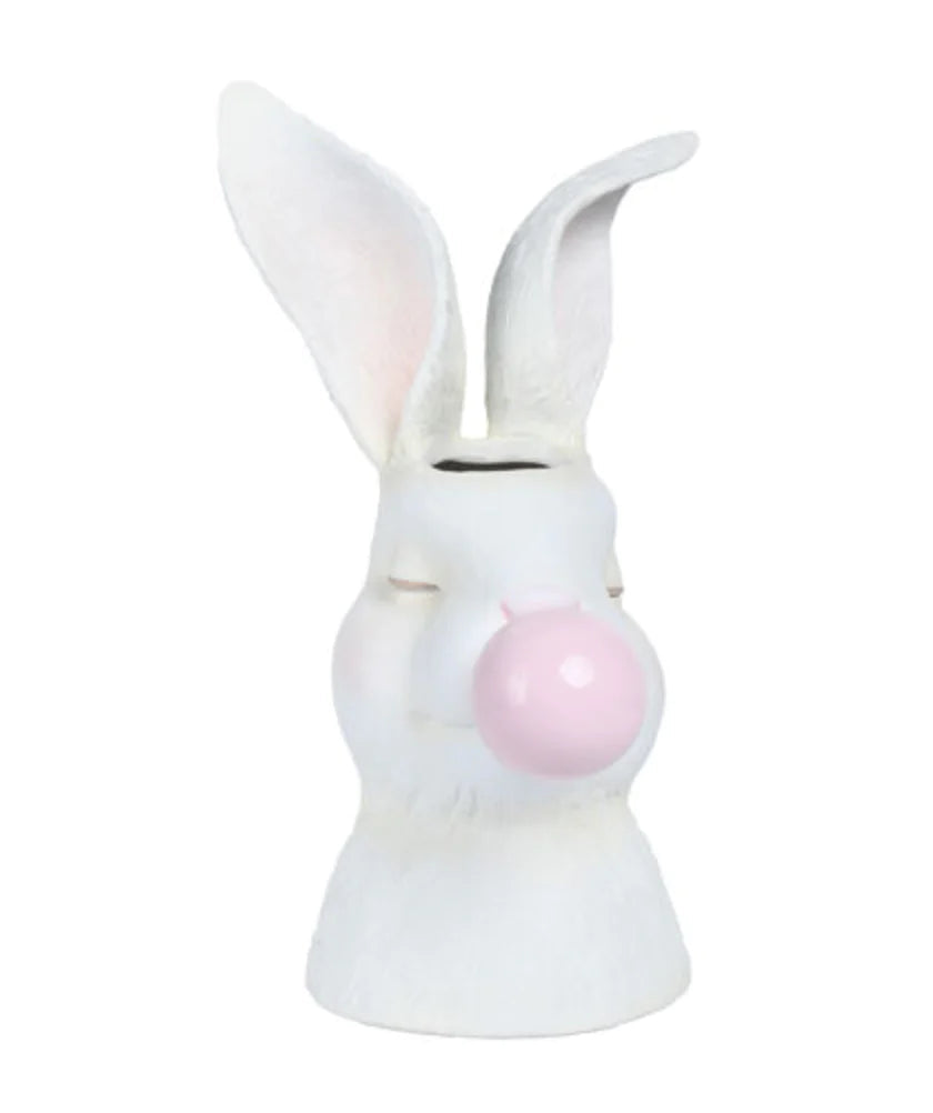 12” Blowing Bubbles Bunny Vase