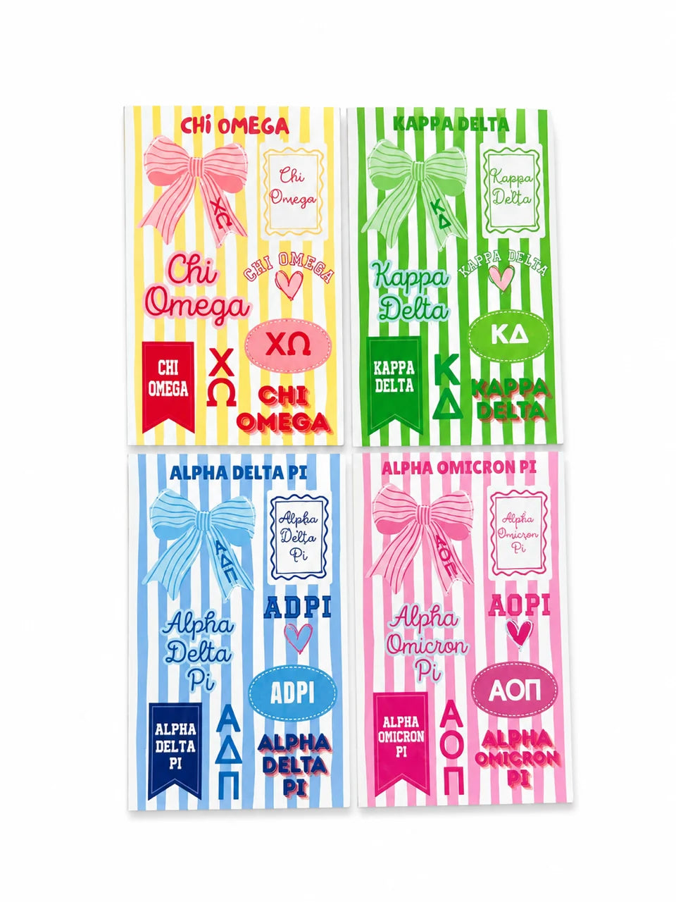 Sorority Vinyl Sticker Sheet