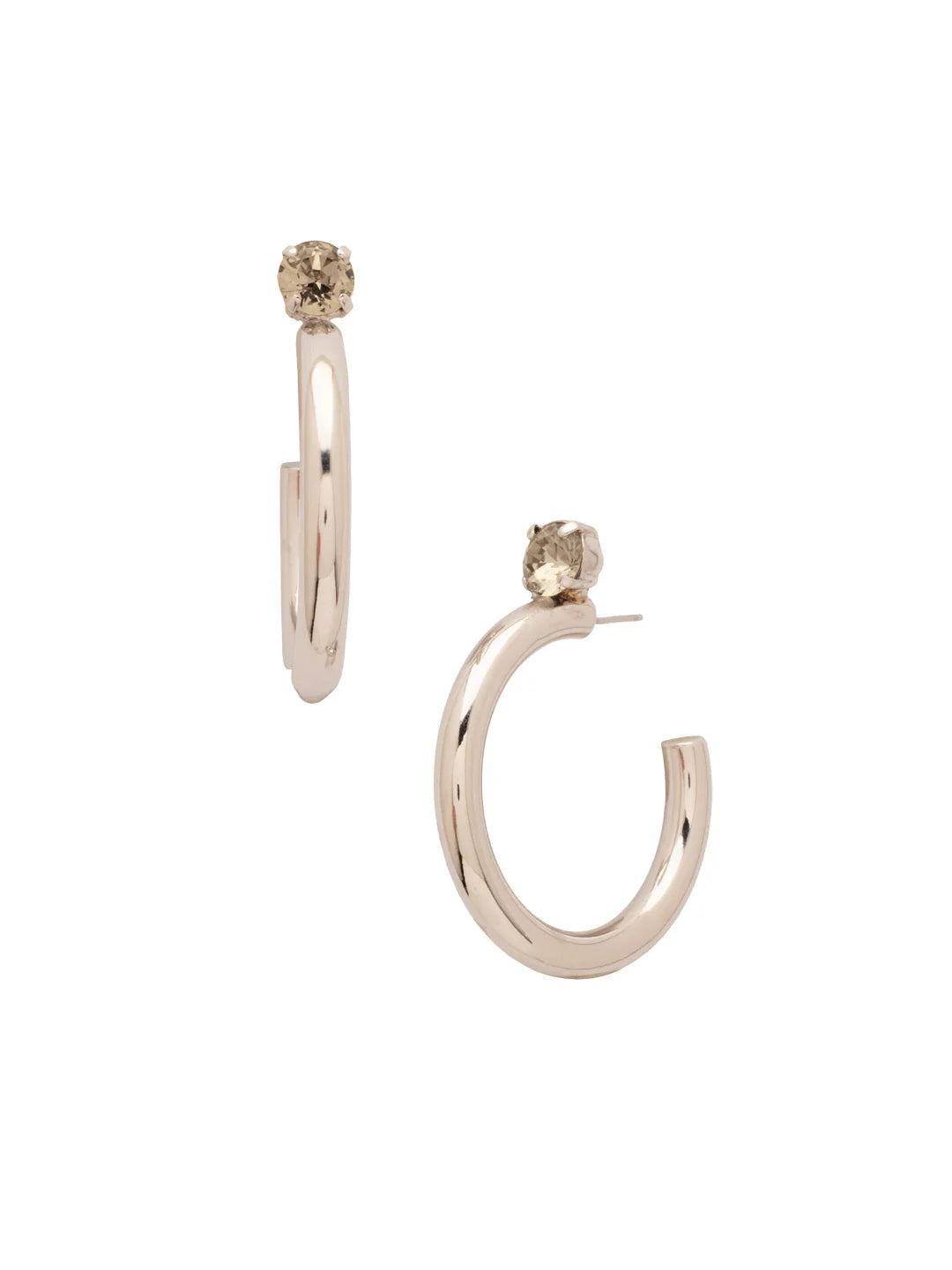 Keeley Studded Hoop Earrings - Evening Moon