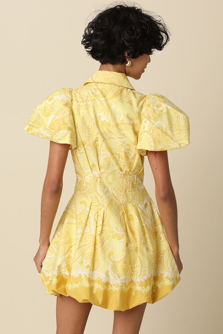 Sunshine Paisley Bubble Hem Dress