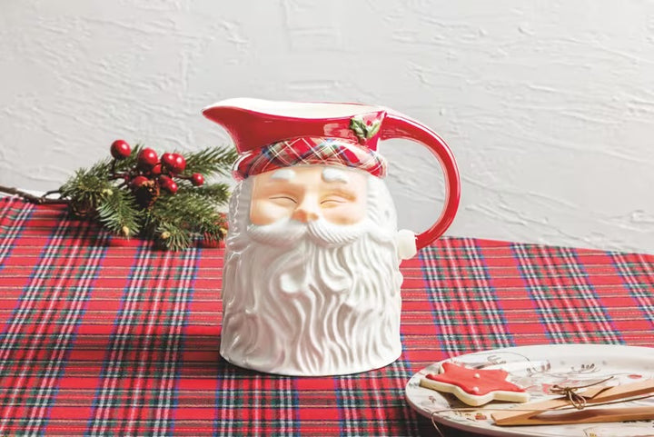 Tartan Santa Pitcher