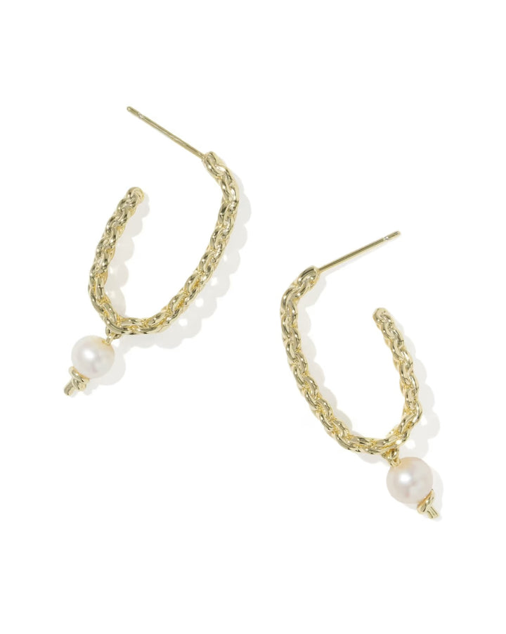 KS Gabriella Pearl Hoop Earring