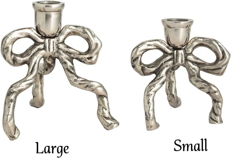 Mud Pie Small Bow Pillar Holder