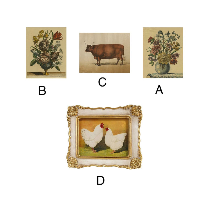 Resin Framed Glass Wall Décor