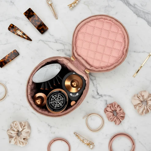 PURSEN Hot Tool Holder - Blush Velvet Quilted