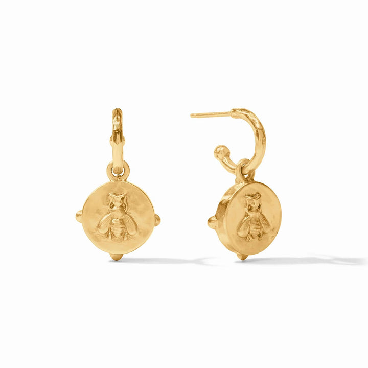 Julie Vos Honeybee Hoop & Charm Earring