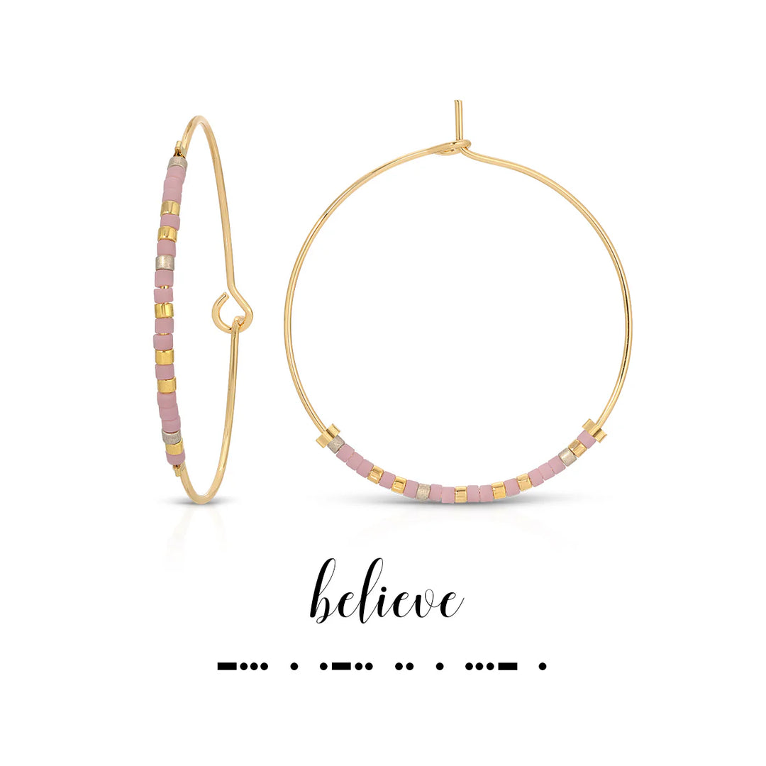 Dot & Dash Hoop Earring