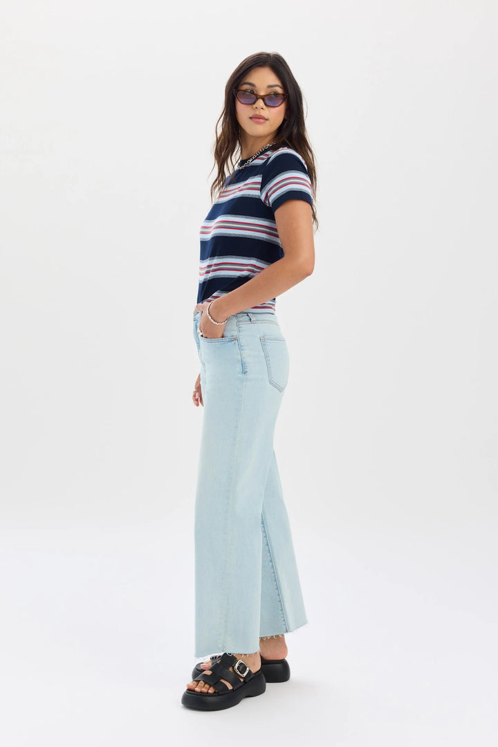 DAZE DENIM PLEASER HIGH RISE WIDE ANKLE