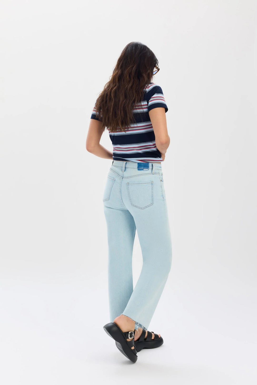 DAZE DENIM PLEASER HIGH RISE WIDE ANKLE